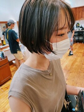 ロウバイレボ 柏(lou by revo) イメチェン/レッドブラウン/大人ミディ/フルバング/ショートボブ