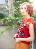 ストリート系×レイヤーショート