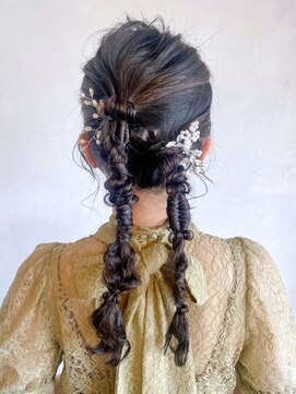 ベルビアンカ(Belle BIANCA) Belle BIANCA ツインぽこぽこアレンジ/パーティ/結婚式 by Orie