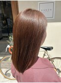 髪質改善 艶髪 ストレート 縮毛矯正 暗髪 韓国風 ロング