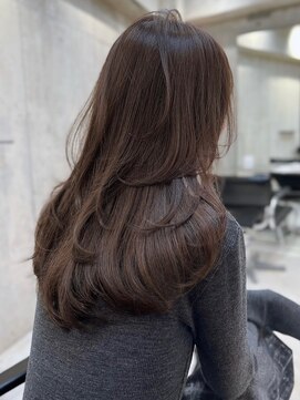 サイン 渋谷(SIGN) 艶髪レイヤーカット韓国ヘアーグレージュ髪質改善トリートメント