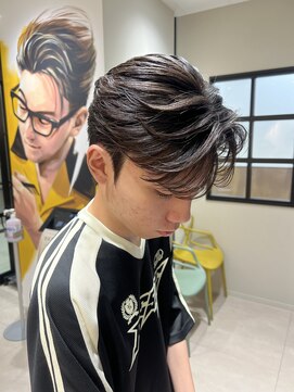 ステージ(STAGE) ダウンパーマ　韓国メンズヘア　センターパート