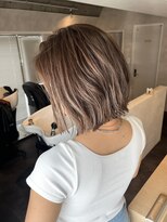 サンルーム(SUN room)&nbsp;海外ボブ/ショートボブ/ハイライト/ベージュカラーsatsuki