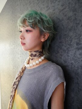 ペレ 渋谷(PELE) 前髪/アンブレラカラー/こなれミディ/イメチェン/ウェーブパーマ