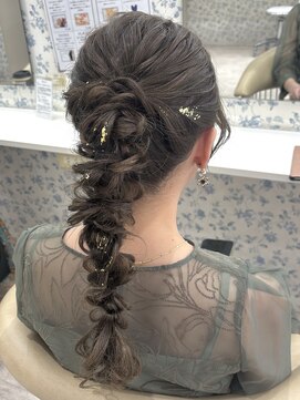 サクララ(Sakura la) ポニーテール編みおろし/アップヘア/ロング/ヘアアレンジ