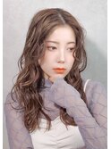 大人美人艶カラーベージュ小顔カット透明感レイヤーロング