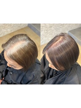  《白髪ぼかし・脱白髪染め》40代50代60代に大好評♪ 大人女性に多くの支持をいただいてます！【草加駅】