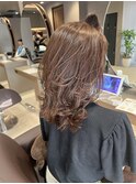 【大人ミディアム】レイヤースタイル　グレージュカラーで透明感