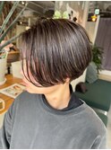 ブルーブラック×ハンサムショート