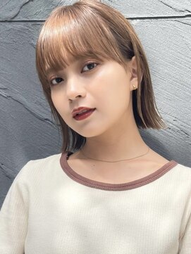 ミンクス ギンザ セントラル(MINX ginza central) ボブ×ベージュカラー