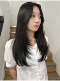 【 YOKE 】ロングレイヤー顔まわりフェイスレイヤー