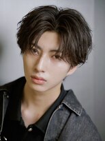 ルーシー 川越(LUCEY)&nbsp;センターパートフェザーパーマシャドウパーマメンズパーマ