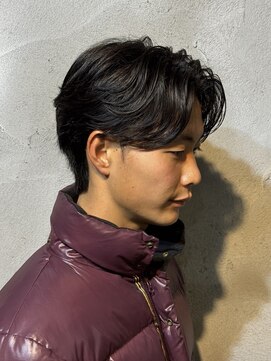 ニアウ 高崎店(Niau) MEN’S HAIR/サーフカール/刈り上げセンターパート/群馬高崎