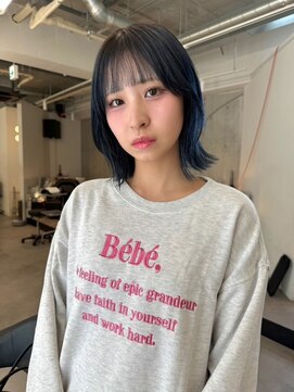 シティ(sity.) 天神 ボブ 顔まわりレイヤーカット ブリーチなしカラー