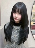 ダークブルー/デジタルパーマ/ワンホンレイヤー[渋谷]