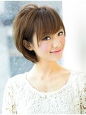 《AFLOATディル裕二朗》》小顔デザインのふんわりショートヘア