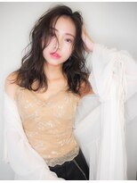 ボタン テンジン(VOTAN tenjin)&nbsp;【votan 北村】大人ロング☆ハイライトベージュ前髪/韓国