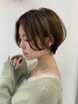 シー バイ ロンド 新宿(Sea by Lond) 【佐藤健太郎】ラベンダーグレーシースルー小顔ハンサムショート