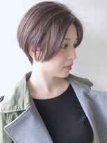【モリオ原宿】ハンサムショートセンターパート前髪なし