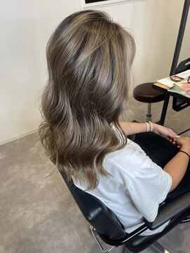 ナンバー(number+) 20代30代大人可愛いダブルカラーブリーチハイトーンカラー