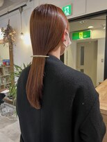 ネイヴィル オモテサンドウ(navile omotesando) ブリーチなしオレンジベージュ