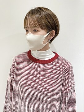 ヘーゼル 博多(HAZEL.) バングエンド×耳掛けショート