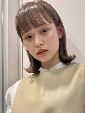 マイル 渋谷(mile) ぱっつん前髪×シースルー