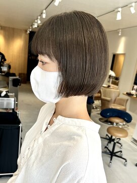 トリート 浦安店(TREAT) 大人ミニボブ×オリーブブラウン