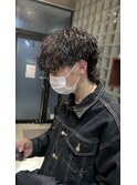 波巻きウルフパーマ