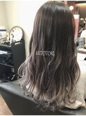 ロンググラデーションカラー/チラ見えカラー
