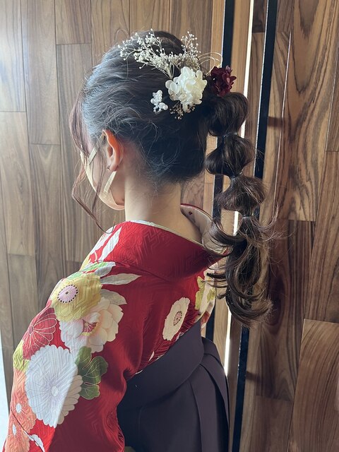 ヘアアレンジ着物スタイル