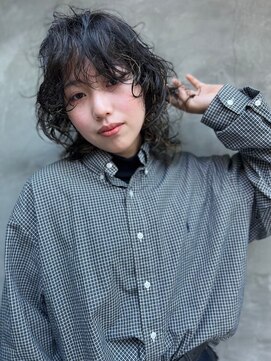 スペシウムバイアンバースデー(spacium by UNBIRTHDAY) ハイライトデザインパーマ