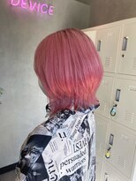 デバイス 東川口(DEVICE)&nbsp;ウルフボブ　ペールピンク　ブリーチ２回～