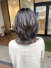 前髪カット+艶髪カラー+髪質改善トリートメント　¥17600→¥12100