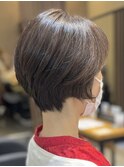 ショートカットショートボブベージュカラーグレージュカラー