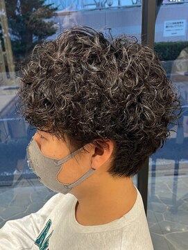 ヘアークリアー せんげん台 メンズ おしゃれ大人のプードルパーマ ツーブロックマッシュ