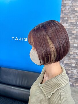 タジサスヘアー(TAJISAS HAIR) ▼インナーカラー×ボブ