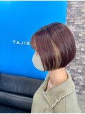 ▼インナーカラー×ボブ