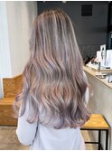 くびレイヤー美髪レイヤーロングニュアンスカラー_ba493441