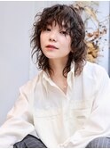 ボブパーマ/前髪パーマ/ボブウルフ/レイヤーカット/自由が丘