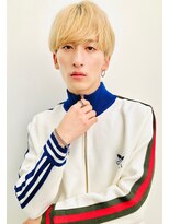 ミドル(MIDDLE)&nbsp;ハイトーンカラー/メンズカット/マッシュ/府中/夜間