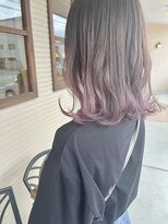 マテリア ヘアー デザイン(materia hair design)&nbsp;ラベンダ～パープル裾カラー