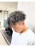 メンズツーブロックツイスパメッシュキャップハイライトHIRO