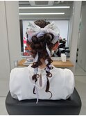 スカーフを使ったヘアアレンジ【清板】