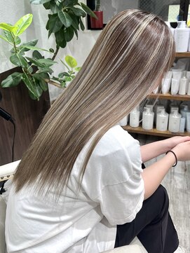 ベルヘアーデザイン 堺東(Belle hair Design) コントラストハイライト/外国人風/レイヤーカット/堺東