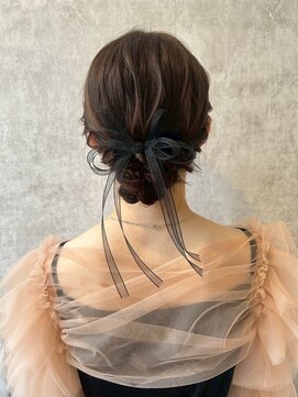 スタイル 横浜(STYLE) 結婚式お呼ばれ編み込みシニヨン／ヘアセット/ふわふわ/アレンジ