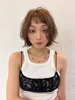 メゾンアクア 表参道(Maison ACQUA)&nbsp;◎ミディアムパーマデジタルパーマボブパーマブラウン前髪