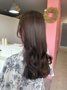 ユルフ(yulf) ベージュ×ラベンダー(*´-`*)