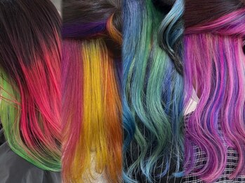 エッジ 下北沢(edge.)の写真/ケアブリーチで艶髪叶う。インナーカラー/イヤリングカラー/ダブルカラー/ハイトーン◇下北沢駅3分