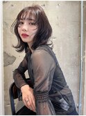 【稲永麻衣】レイヤーカット+ダブルカラー+顔まわり+韓国ヘア
